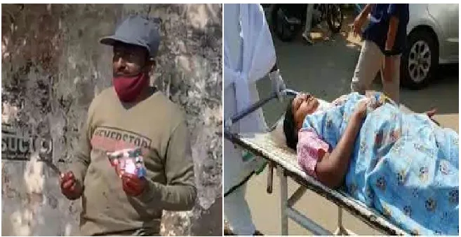 Man tries to slit throat of wife