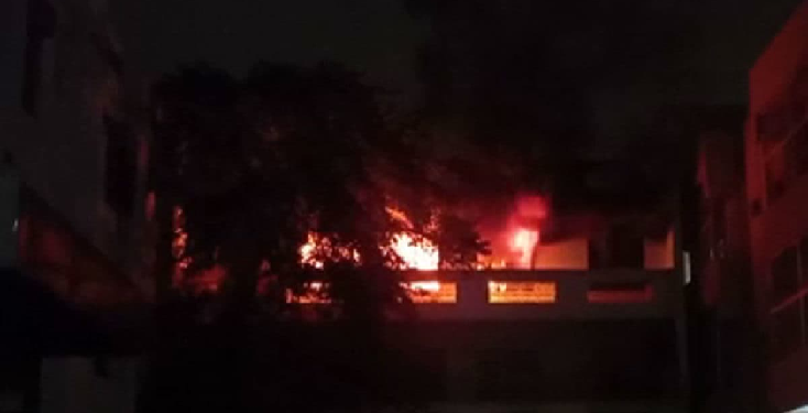 fire breaks out in Mathura hotel