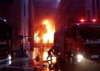 fire in China's factory