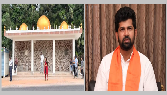 BJP MP threatens to bulldoze mosque-like bus stand