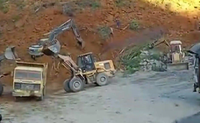 Mizoram stone quarry landslide