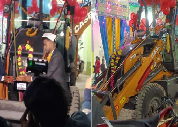 Bulldozer As Wedding Gift