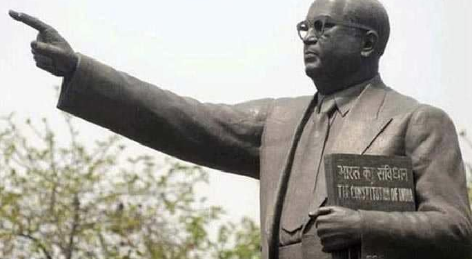 BR Ambedkar Statue Damaged