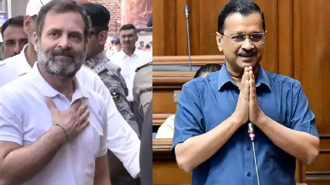 Kejriwal Supports Rahul Gandhi