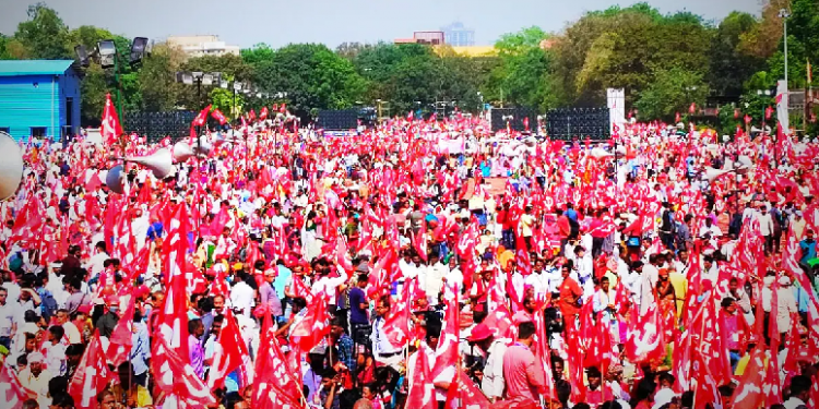 Workers Farmers Hold Rally In Delhi