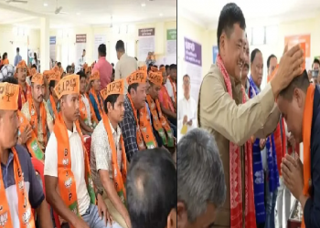 বিজেপিত যোগদান কৰিলে শতাধিক প্ৰাক্তন NDFB ৰ কেডাৰে