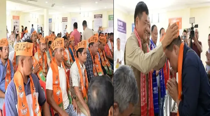 বিজেপিত যোগদান কৰিলে শতাধিক প্ৰাক্তন NDFB ৰ কেডাৰে