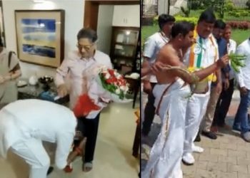 কৰ্ণাটকত শপত লৈয়েই শুদ্ধিকৰণ সিদ্দাৰামাইয়া-শিৱকুমাৰৰ; গোমূত্ৰৰে ধুই পেলোৱা হ’ল বিধানসভা!