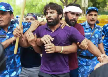 wrestlers protest Bajrang Punia