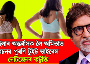 মহিলাৰ অন্তৰ্বাসক লৈ অমিতাভ বচনৰ পুৰণি টুইট ভাইৰেল, নেটিজেনৰ কটুক্তি