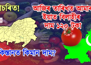 আজিৰ তাৰিখত আমাৰ ইয়াত বিলাহীৰ দাম ১২০ টকা। পাকিস্তানত কিমান?