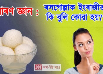 সাধাৰণ জ্ঞান : ৰসগোল্লাক ইংৰাজীত কি বুলি কোৱা হয়?