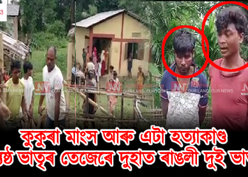 কুকুৰা মাংস আৰু এটা হত্যাকাণ্ড; মাৰ্ঘেৰিটাত জ্যেষ্ঠ ভাতৃৰ তেজেৰে দুহাত ৰাঙলী দুই ভাতৃৰ