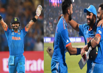 খেলিলে ভাৰতে, চাই ৰ’ল বাংলাদেশ! কোহলীৰ বিৰাট শতক; ৭ উইকেটত দুৰ্দান্ত জয়েৰে বিশ্বকাপৰ শীৰ্ষত ভাৰত