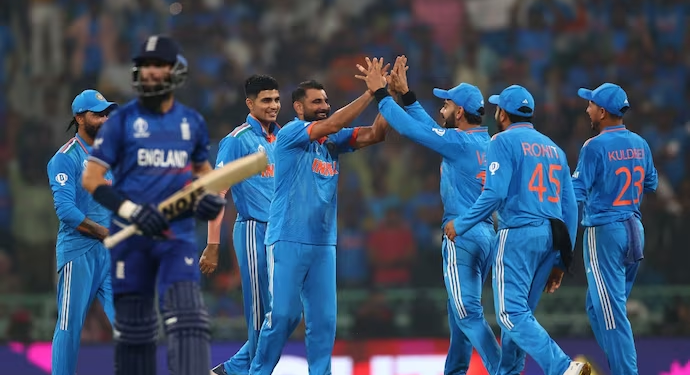 India crushed England Cricket World Cup