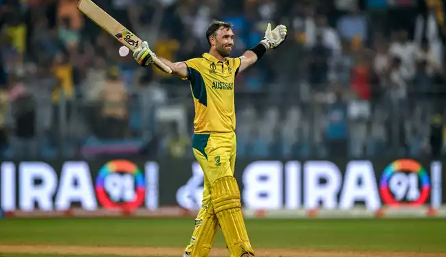 Australia vs Aghanistan Glenn Maxwell