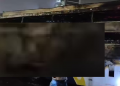 bus catches fire