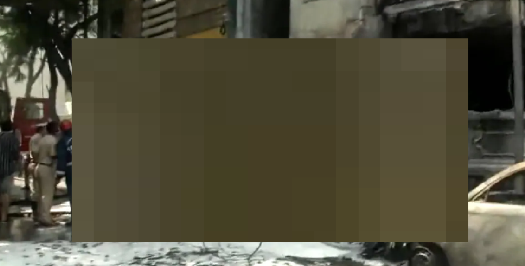 massive fire in Hyderabad