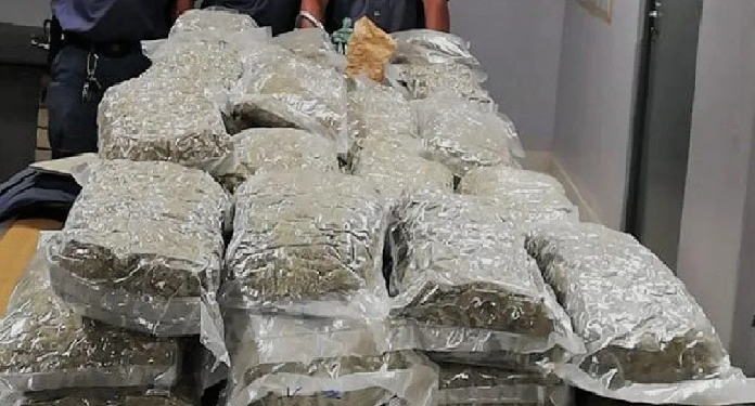 Police seized ganja