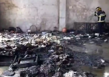 fire in candle manufacturing factory