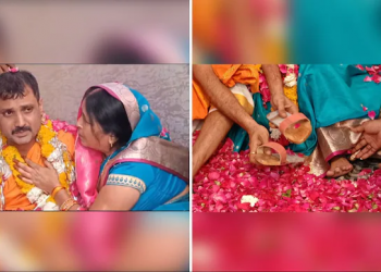 man gets mother footwear made from his skin
