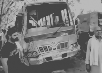 Schoolbus Overturns In Haryana