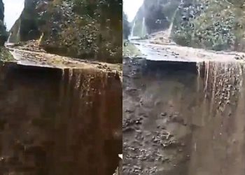 নেৰানেপেৰা বৰষুণৰ ফলত অৰুণাচলত ভূমিস্খলন; উটুৱাই লৈ গ’ল ৰাষ্ট্ৰীয় ঘাইপথৰ এটা অংশ