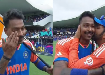 অতীত IPL-ৰ মনোমালিন্য! বিশ্বকাপ জয়ৰ নায়ক হাৰ্দিকৰ গালত চুমা খাই সকলো দূৰত্ব মচি পেলালে ৰোহিতে