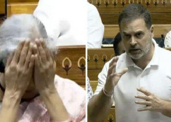 ৰাহুলে গান্ধীয়ে সংসদত ছবি দেখুৱাই দিলে মন্তব্য, মূৰে-কপালে হাত দিলে সীতাৰমনে! ঘটনাটো কি?