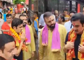 টীম ইণ্ডিয়াৰ মুখ্য প্ৰশিক্ষক গৌতম গম্ভীৰে দৰ্শন কৰিলে কামাখ্যা মন্দিৰ
