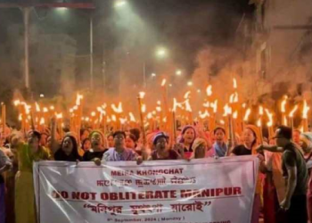 বিশাল জোৰ সমদল, মণিপুৰী মহিলাৰ ৰাজপথ দখল; বিজেপি চৰকাৰৰ বিৰুদ্ধে গণ প্ৰতিবাদত উত্তাল ৰাজ্য