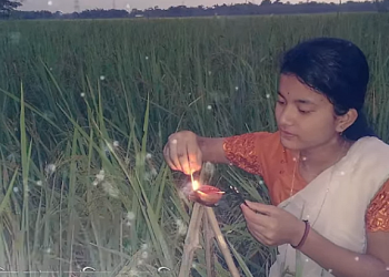 আজি কাতি বিহু; তুলসী তলত মাটিৰ চাকি জ্বলাই কঙালীত লখিমীক আদৰাৰ কামনা