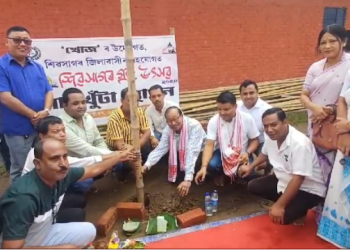 শিৱসাগৰত নৱম গ্ৰন্থ উৎসৱৰ লাইখুঁটা স্থাপন; অংশ ল’ব ৭০ খনতকৈ অধিক বিপণীয়ে