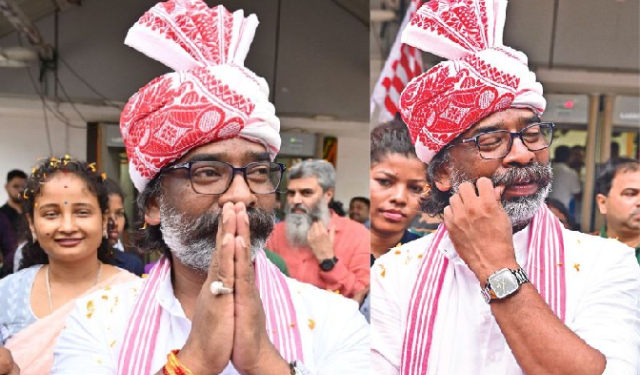 বিধানসভা নিৰ্বাচনত জয়ী হৈ হেমন্ত ছ’ৰেনে ঝাৰখণ্ডত এক দৃষ্টান্ত গঢ়ি তুলিলে। ফাইল ফটোঃ সংগ্ৰহীত।