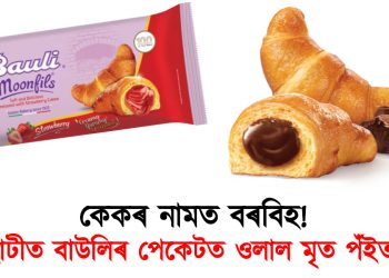 কেকৰ নামত বৰবিহ : গুৱাহাটীত বাউলিৰ পেকেটত ওলাল মৃত পঁইতাচোৰা