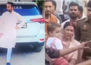 বিজেপি নেতাৰ পুত্ৰৰ BMW গাড়ীৰ খুন্দাত নিহত ব্যক্তি, পলাতক পিতৃ-পুত্ৰ; ক্ষোভ যোগীৰাজ্যত