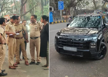 অসাৱধান SUV-য়ে চেপিলে ফুটপাথত শুই থকা শিশুক ঃ আটক নাবালক গাড়ীচালক