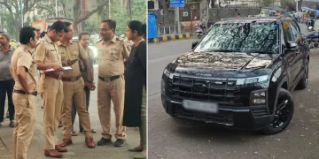অসাৱধান SUV-য়ে চেপিলে ফুটপাথত শুই থকা শিশুক ঃ আটক নাবালক গাড়ীচালক