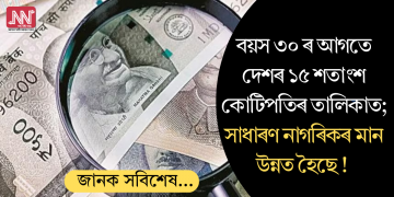 বয়স ৩০ৰ আগতে কোটিপতি, দেশৰ ১৫ শতাংশ আছে সেই তালিকাত; তথ্য প্ৰতিবেদনৰ