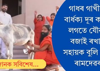 গাধৰ গাখীৰে বাৰ্ধক্য দূৰ কৰাৰ লগতে যৌৱন বজাই ৰখাত সহায়ক বুলি দাবী ৰামদেৱৰ