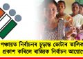 পঞ্চায়ত নিৰ্বাচনৰ চূড়ান্ত ভোটাৰ তালিকা প্ৰকাশ কৰিলে ৰাজ্যিক নিৰ্বাচন আয়োগে