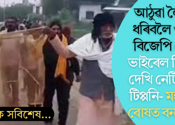আঠুৱা লৈ বাঘ ধৰিবলৈ ওলাই আহিল বিজেপি নেতা! ভাইৰেল ভিডিঅ’ দেখি থৰ লাগিল নেটিজেন