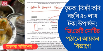 ফুচকা বিক্ৰী কৰি বছৰি ৪০ লাখ টকা উপাৰ্জন; জিএছটি নোটিচ পঠালে আয়কৰ বিভাগে