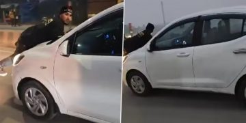 চিনেমা নহয় বাস্তৱ! চলন্ত গাড়ীৰ বনেটত জপিয়াই পত্নী আৰু প্ৰেমিকক হাতে-লোটে ধৰিলে স্বামীয়ে