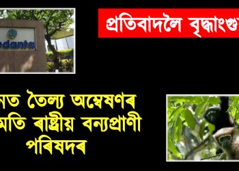 প্ৰতিবাদলৈ বৃদ্ধাংগুষ্ঠ! গিবনত তৈল্য অম্বেষণৰ অনুমতি ৰাষ্ট্ৰীয় বন্যপ্ৰাণী পৰিষদৰ