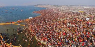 মহাকুম্ভ মেলা মহাকাশৰ পৰা কেনে দেখা যায়? ISRO-এ মুকলি কৰিলে কৃত্ৰিম উপগ্ৰহেৰে সংগৃহীত ফটো