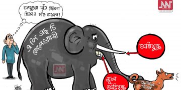 অঘৈয়া হুলঃ নিতুপৰ্ণ ৰাজবংশীৰ কাৰ্টুন
