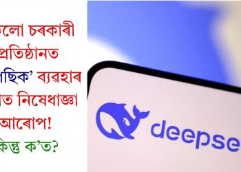 সকলো চৰকাৰী প্ৰতিষ্ঠানত ‘ডিপছিক’ ব্যৱহাৰ কৰাত নিষেধাজ্ঞা আৰোপ! কিন্তু ক’ত?