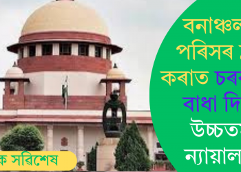 বনাঞ্চলৰ পৰিসৰ হ্ৰাস কৰাত চৰকাৰক বাধা দিলে উচ্চতম ন্যায়ালয়ে