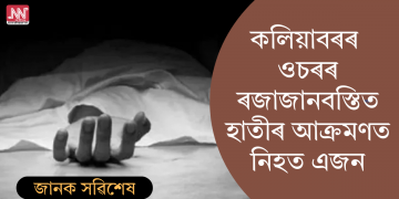 কলিয়াবৰৰ ওচৰৰ ৰজাজানবস্তিত বনৰীয়া হাতীৰ আক্ৰমণত নিহত এজন